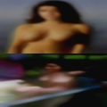 Naked woman heart town